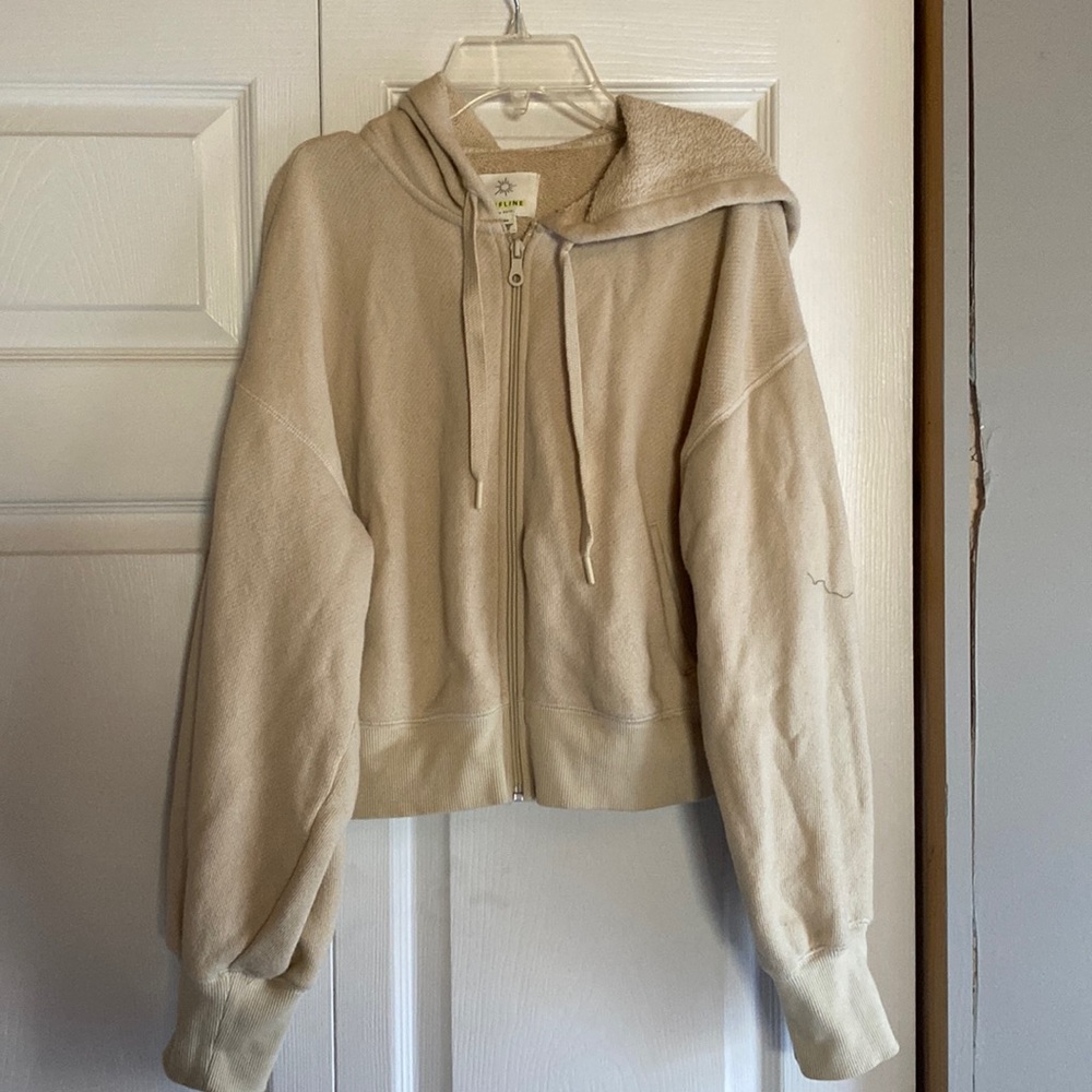 Offline by Aerie Cream Full zip